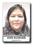 Offender Hope Marie Zephier