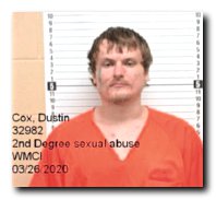 Offender Dustin A Cox