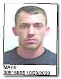 Offender Christopher Lee Mays